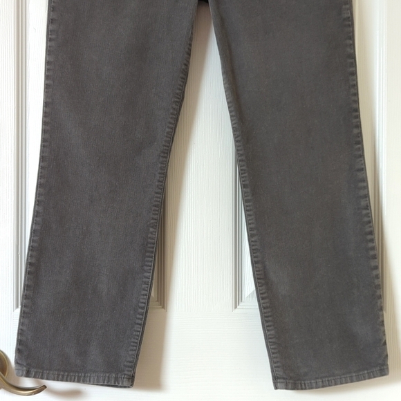 J. Crew Classic Pinwale Corduroy High Rise Vintage Slim Straight Pants Gray 28P - Picture 3 of 16